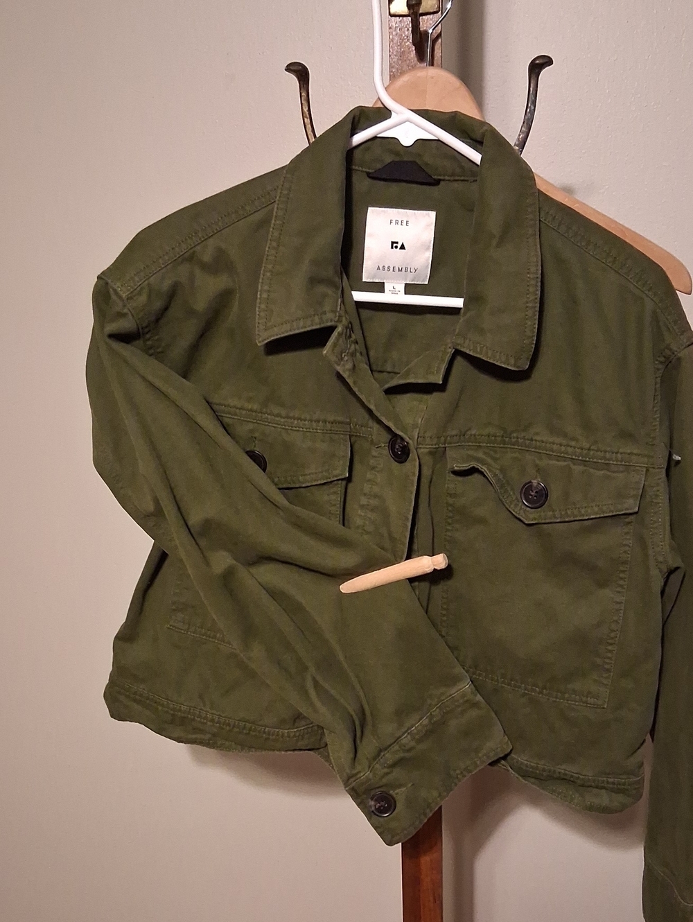 Free Assembly Olive Utility Jacket